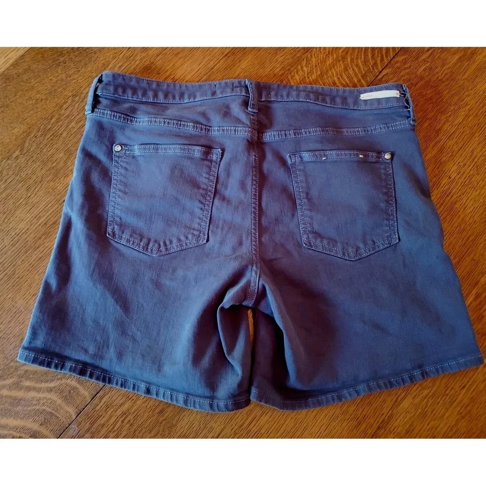 Pilcro & The‎ Letterpress Fit Stet Gray Denim Jean Shorts Sz 35 Boutique stretch